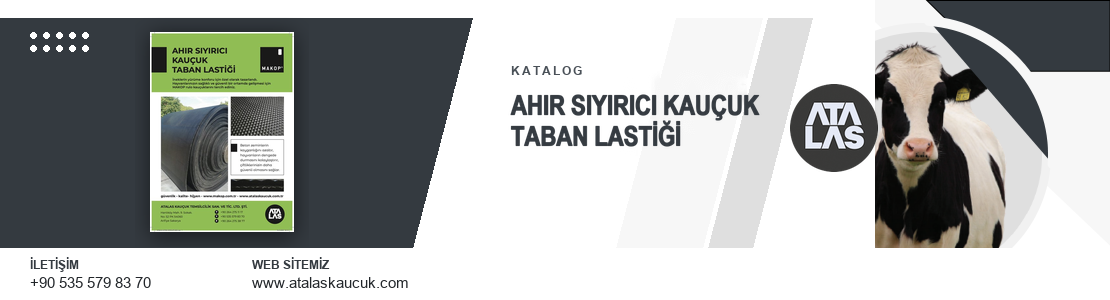 Ahır Sıyırıcı Kauçuk Taban Lastiği Kataloğu
